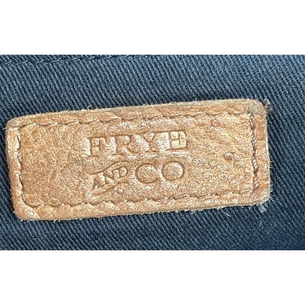 FRYE and Co Burnt Orange Chain Leather Backpack Purse FCH0038C Slouchy Casual